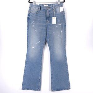 NWT Good American Good‎ Classic Bootcut Jeans Distressed PARAGUAY MADE Size 8/29